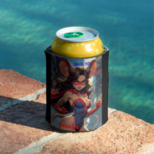 SuperMouse Woman Mouse Power black can cooler
