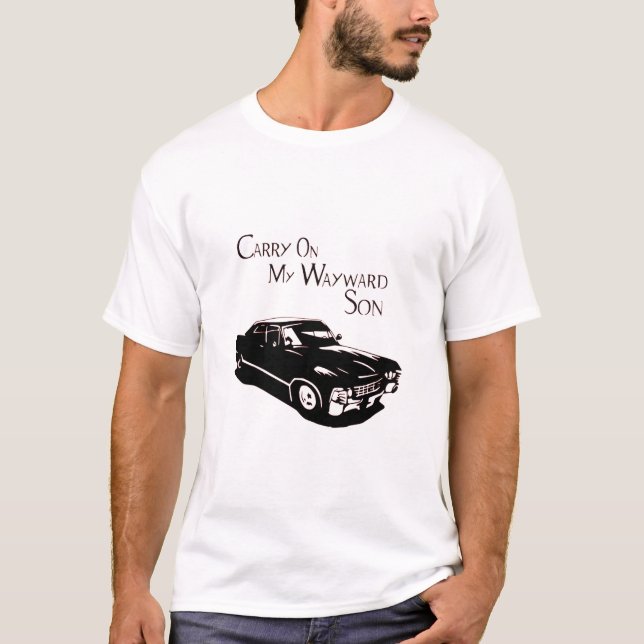 Supernatural Carry on my wayward son T-Shirt (Front)