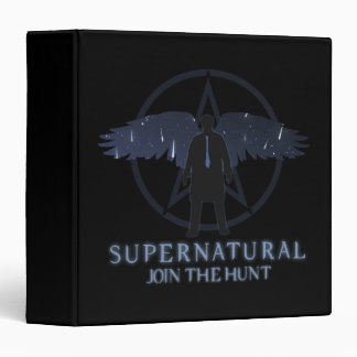 Supernatural Castiel Falling Stars Graphic 3 Ring Binder