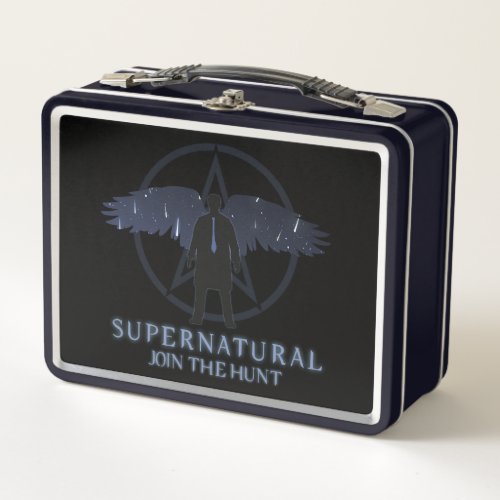 Supernatural Castiel Falling Stars Graphic Metal Lunch Box