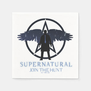 Supernatural Castiel Falling Stars Graphic Napkins