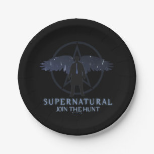 Supernatural Castiel Falling Stars Graphic Paper Plates