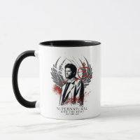 Supernatural Castiel Graffiti Graphic