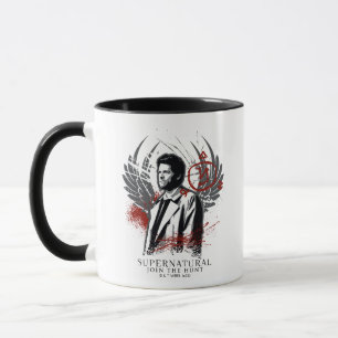 Supernatural Castiel Graffiti Graphic Mug