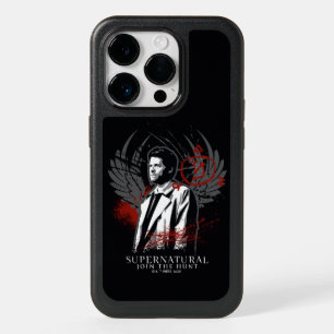 Supernatural Castiel Graffiti Graphic OtterBox iPhone 14 Pro Case
