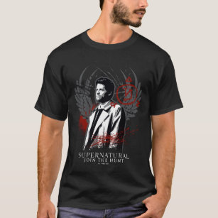 Supernatural Castiel Graffiti Graphic T-Shirt