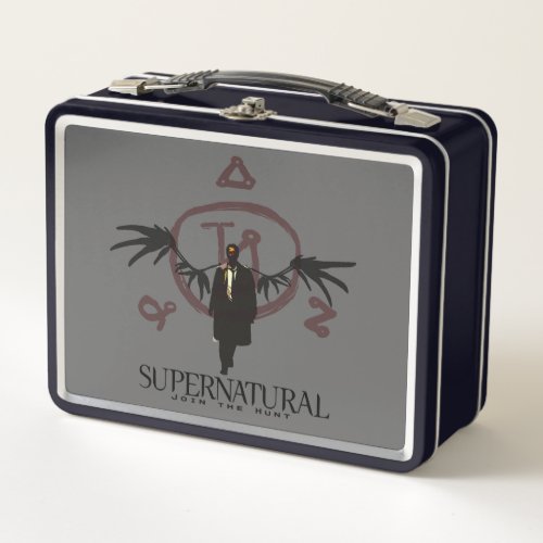 Supernatural Castiel Illustration Metal Lunch Box