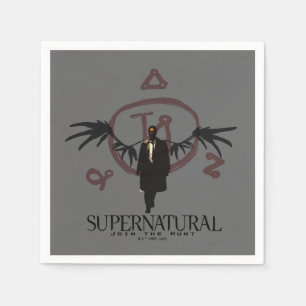 Supernatural Castiel Illustration Napkins