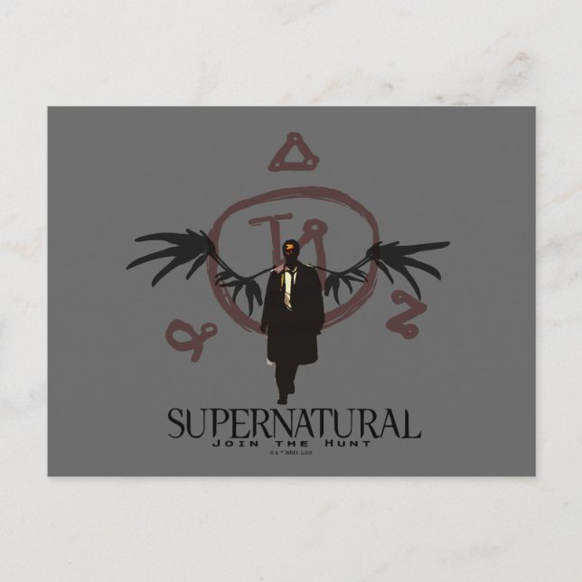 Supernatural Castiel Illustration Postcard (Front)
