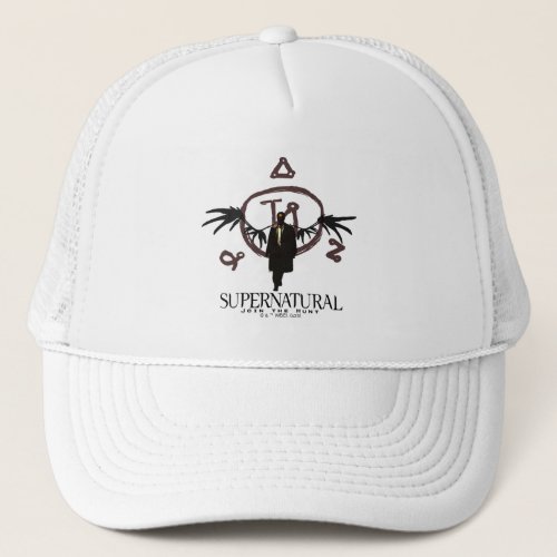 Supernatural Castiel Illustration Trucker Hat