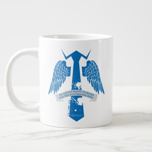 Supernatural Castiel Tie Quote Graphic Giant Coffee Mug