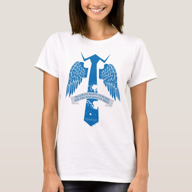 Supernatural Castiel Tie Quote Graphic T-Shirt (Front)