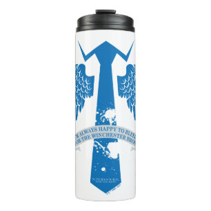 Supernatural Castiel Tie Quote Graphic Thermal Tumbler