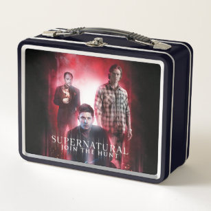 Supernatural Crowley, Dean, and Sam Metal Lunch Box
