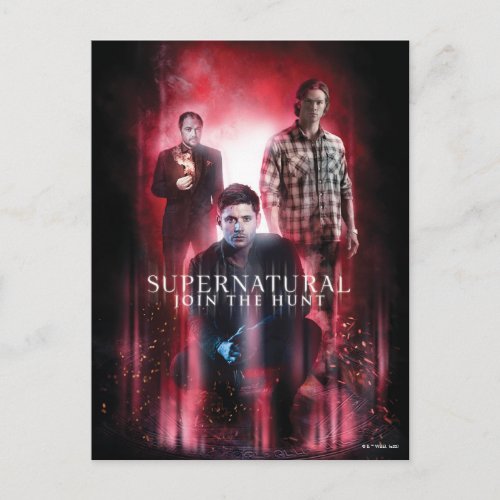 Supernatural Crowley Dean and Sam Postcard