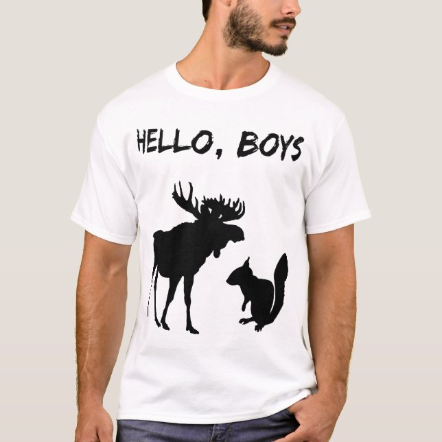Supernatural Crowley King of Hell Hello Boys Moose T-Shirt (Front)