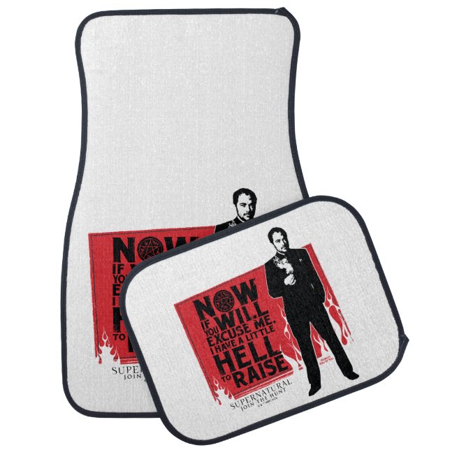 Supernatural Crowley Quote Graphic Car Floor Mat (Set)