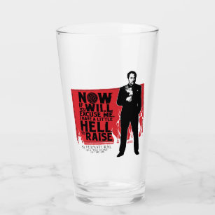 Supernatural Crowley Quote Graphic Glass