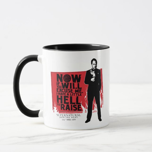 Supernatural Crowley Quote Graphic Mug (Left)