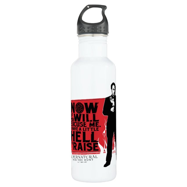 Supernatural Crowley Quote Graphic Stainless Steel Water Bottle (Front)