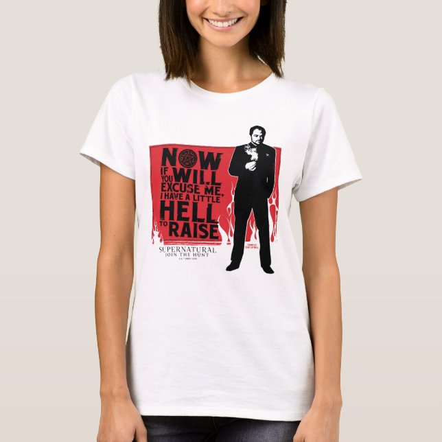 Supernatural Crowley Quote Graphic T-Shirt (Front)