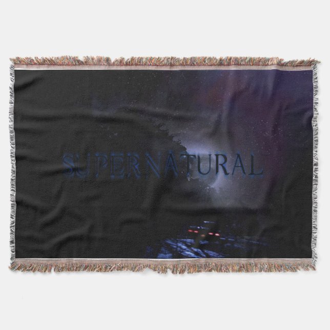 Supernatural Darkside of the Moon Throw Blanket (Front)