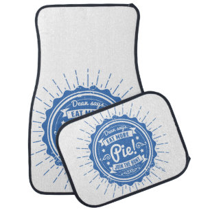 Supernatural "Dean Says Eat More Pie!" Car Floor Mat