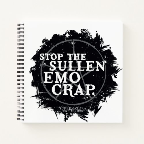 Supernatural Emo Quote Notebook