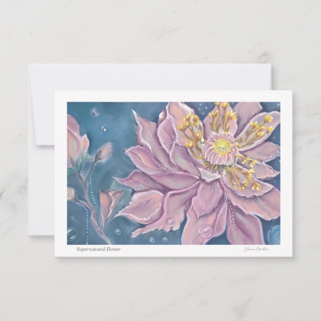 Supernatural Flower Note Card (Front)