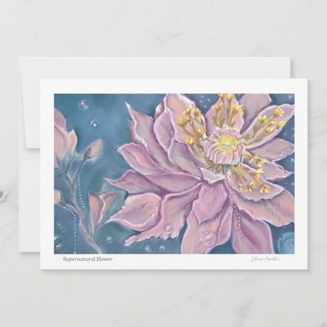 Supernatural Flower Note Card (Front)