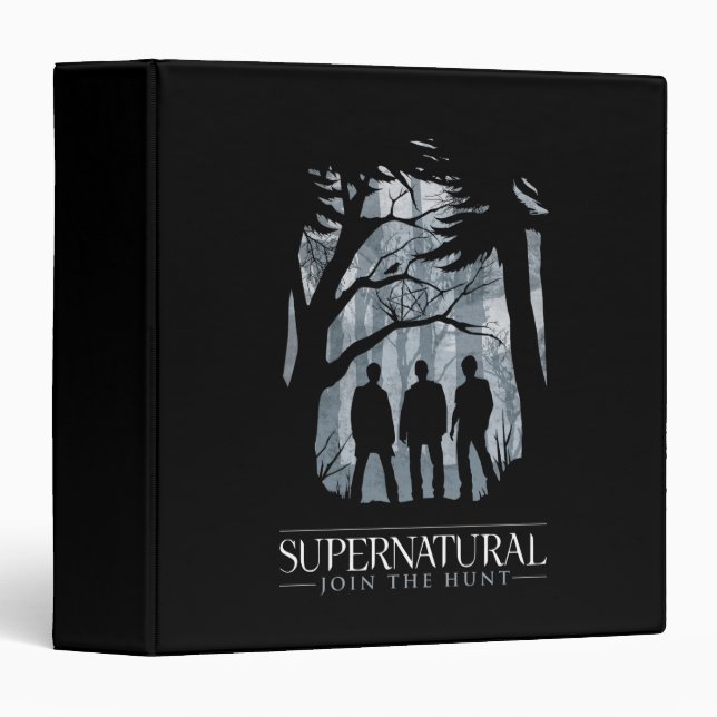 Supernatural Forest Silhouette Graphic 3 Ring Binder (Front/Spine)