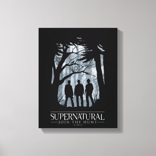 Supernatural Forest Silhouette Graphic Canvas Print