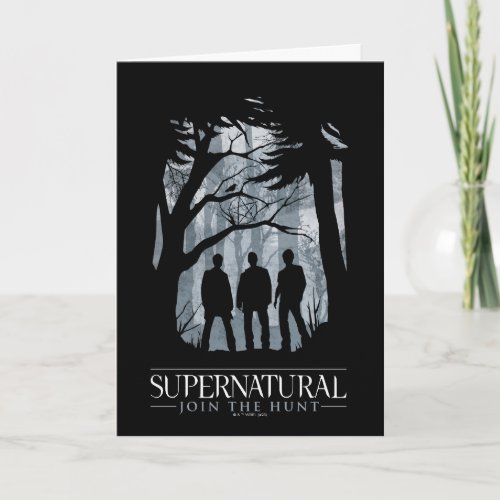 Supernatural Forest Silhouette Graphic Card