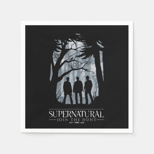 Supernatural Forest Silhouette Graphic Napkins