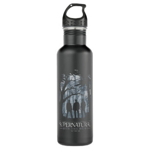 Supernatural Forest Silhouette Graphic Stainless Steel Water Bottle
