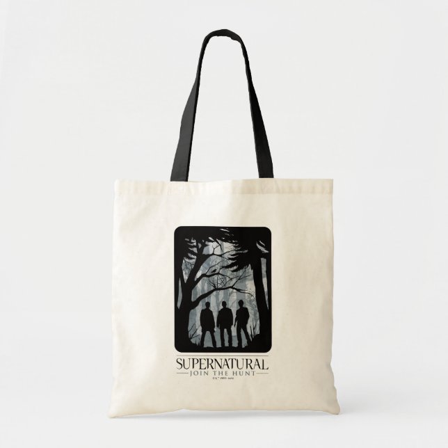 Supernatural Forest Silhouette Graphic Tote Bag (Front)
