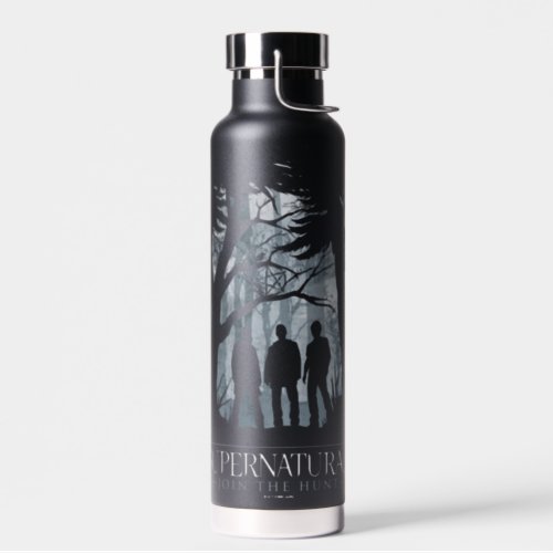 Supernatural Forest Silhouette Graphic Water Bottle