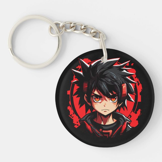 Supernatural Gear: Anime Boy Keychain (Front)
