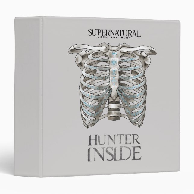 Supernatural "Hunter Inside" Ribcage Graphic 3 Ring Binder (Front/Spine)