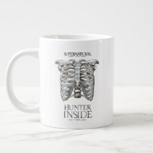 Supernatural "Hunter Inside" Ribcage Graphic Giant Coffee Mug