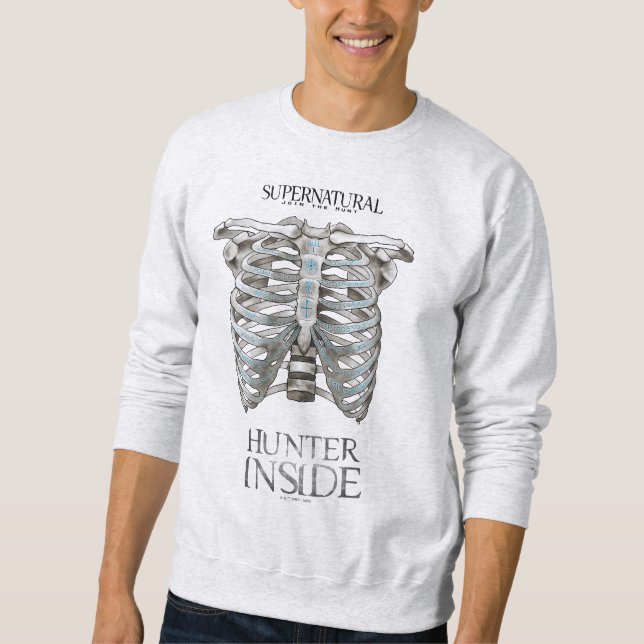 Supernatural "Hunter Inside" Ribcage Graphic Sweatshirt (Front)