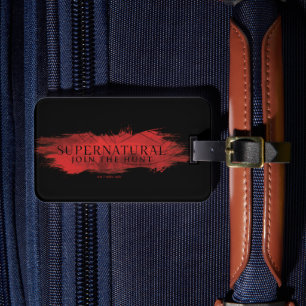 Supernatural "Join the Hunt" Red Splash Luggage Tag