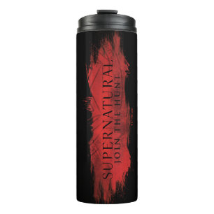 Supernatural "Join the Hunt" Red Splash Thermal Tumbler