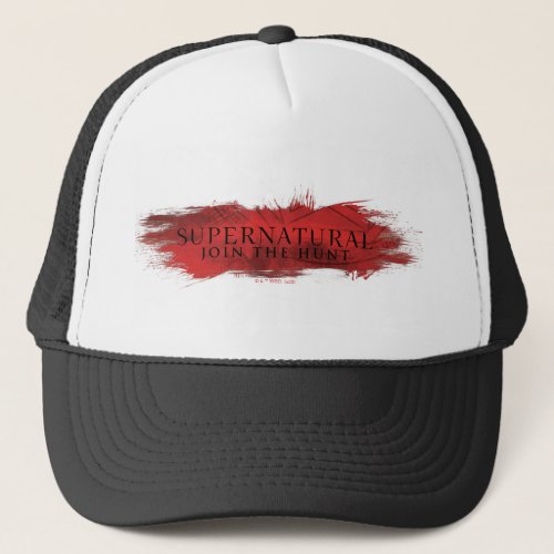 Supernatural Join the Hunt Red Splash Trucker Hat