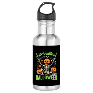 Supernatural Skeleton Halloween Vector Design_1 Stainless Steel Water Bottle