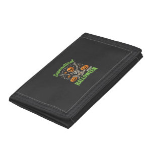 Supernatural Skeleton Halloween Vector Design_1 Trifold Wallet