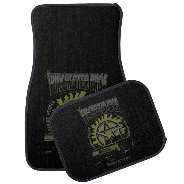 Supernatural "The Winchester Bros" Car Graphic Car Floor Mat (Set)
