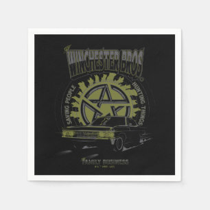 Supernatural "The Winchester Bros" Car Graphic Napkins