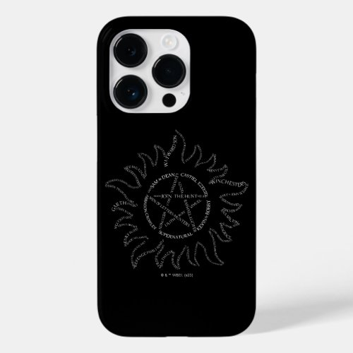Supernatural Typography Pentagram Case_Mate iPhone 14 Pro Case
