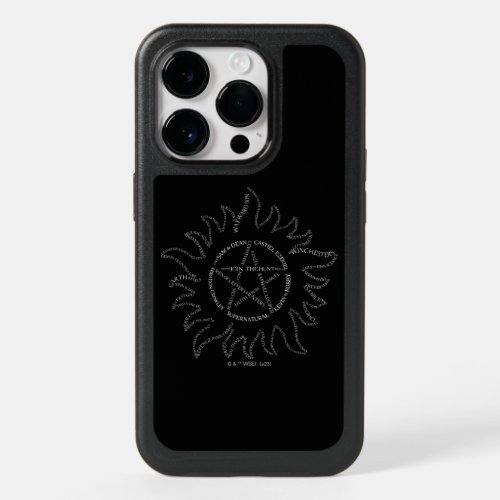 Supernatural Typography Pentagram OtterBox iPhone 14 Pro Case
